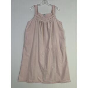 The 1 for U Long White Cotton Nightgown Ruffle Lace Cottagecore Victorian Large